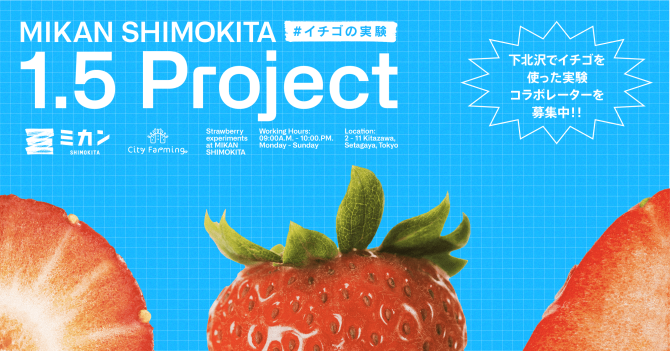 実験的な商品開発プロジェクト「ミカン下北 1.5PROJECT」始動！！